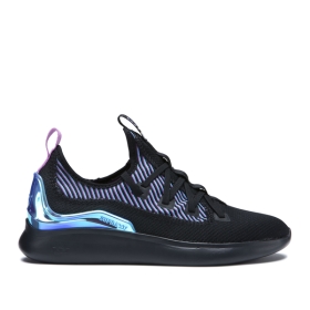 Supra Mens FACTOR Black/ Chameleon Low Top Shoes | CA-59813